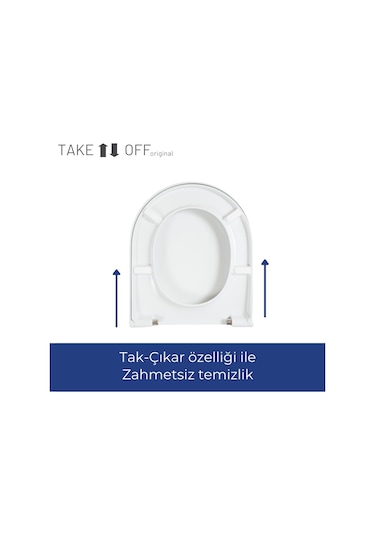 Duravit Starck 3 Uyumlu Klozet Kapağı Yavaş Kapanır
