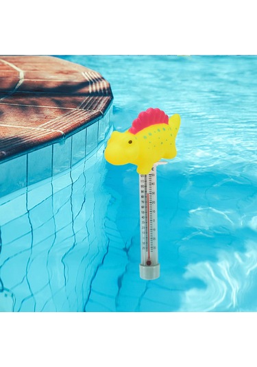 Homyl Sıcak Küvet Yüzme Havuzu Yüzer Havuz Termometre Sarı