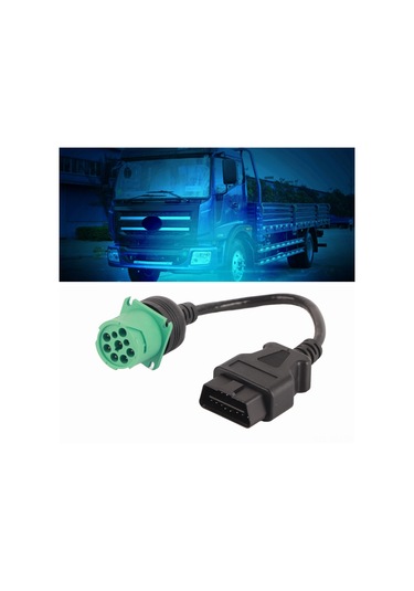 Springsun Cummins Diesel Motor İçin 9 Pin Erkek Bağlantıdan 16 Pin Obd2 Arayüzüne Dönüştürücü Tanı Kablosu - Kaliteli Pvc/pe Malzeme