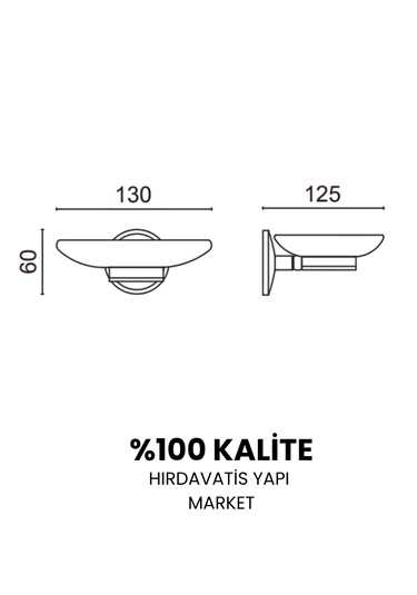 Çelik Banyo Paslanmaz Pirinç Bella Sabunluk