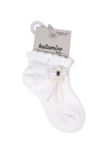 Katamino Argolis Aks Kız Bebek Çorap 46344 Ekru