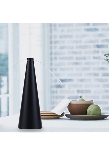 Geeksen Siyah Abs Otomatik Sinek Avcısı, 360 Dönen Kanatlı, Sessiz Çalışma, Ev/mağaza Kullanımı, Aa Pil İle Çalışır