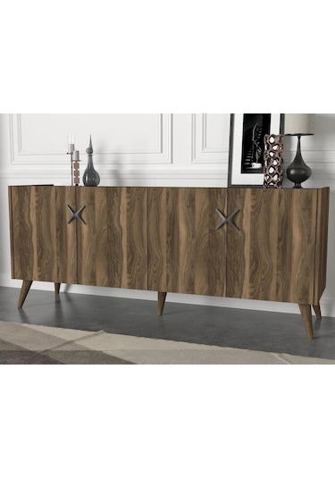 Dekorister Exclusive Wood Konsol Ceviz-Antrasit