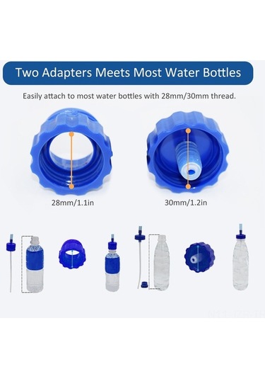 Artfulabode Su Şişesi Sırt Pratik Mavi Kolay İçimli Hortumlu Çıkarmadan Çantanızdan Geeroyoo Mavi