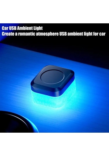 Iç Araba Işıkları Led Ortam Işığı Usb Iç Araba Işık Kablosuz Renkli Red Light 1 Piece Set