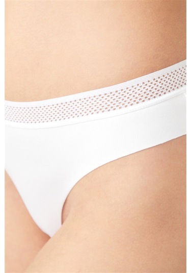 Basic File Lastlikli Lazer Kesim Brezilya Külot 3'lü Paket - 3 Renkli1 Çok Renkli