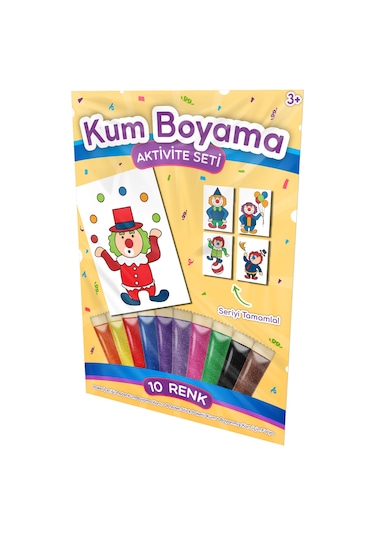 Hokkabaz Palyaço Kum Boyama Aktivite Seti