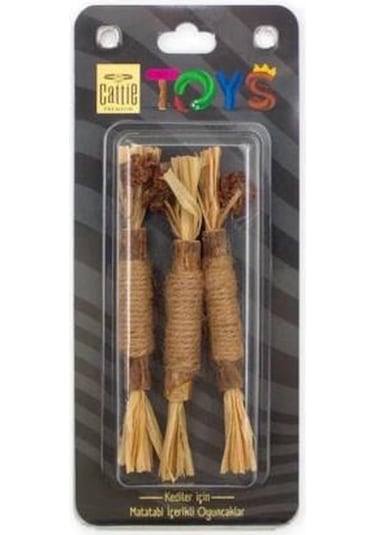 Cattie Matatabi İçerikli Kedi Oyuncağı Püsküllü Çubuk 3lü
