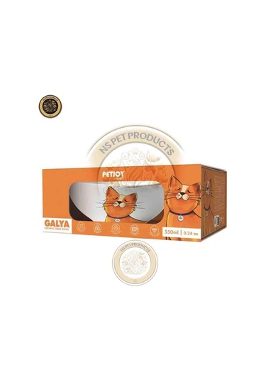 M-pets Mama Kabı 2'li Seramik Mama Seti