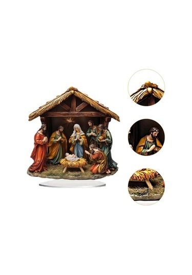 Lijinxu Masaüstü Kapalı Oturma Odası Için İsa Doğum 20cmx20cm