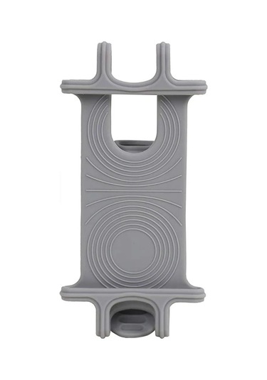 Goldenqian Evrensel Bisiklet Telefon Tutucu Silikon Bisiklet Gidon Cep Telefonu Dağı İphone 15 14 Pro Max Artı Mini Samsung Xiaomi Gray Gray