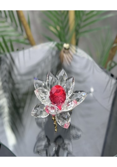 Elara Dekoratif Ayaklı Lotus Kırmızı