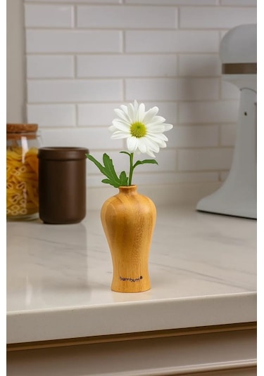 Bambum Guro - Bambu Vazo 9 4,9cm Ahşap