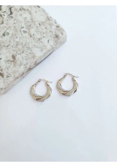 Çelik Silver Antique Kadın Küpe Sevgiliye Hediye Gümüş