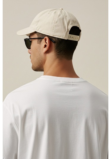 Erkek Oversize Basic Tişört Unisex %100 Pamuk Rahat Kalıp Beyaz