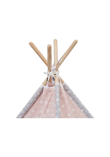 Exorbaby Ahşap Ve Pamuklu, Toplanmaz, Oyun Çadırı, Oyun Evi Pembe
