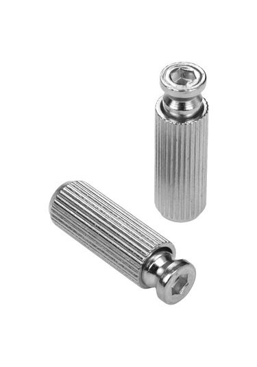 Geeroyoo Elektro Gitar Tremoço Köprüsü Torkma Vida Seti - 8mm Çaplı Gümüş Renkli 2 Adet - Köprü Tamiri Ve Değişimi İçin