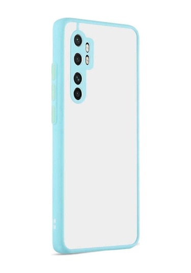 Xiaomi Mi Note 10 Lite Kılıf Zore Hux Kapak Turkuaz