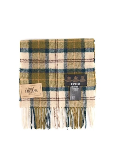 Barbour Unisex Tartan Yün Atkı (%100 Lambswool) Tn51 Ancient Tart 1-Tn51 Ancient Tartan