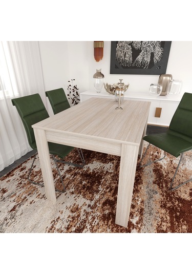 Pasific Home Single Mutfak Yemek Masası, 120 x80 cm, Dikdörtgen, Meşe