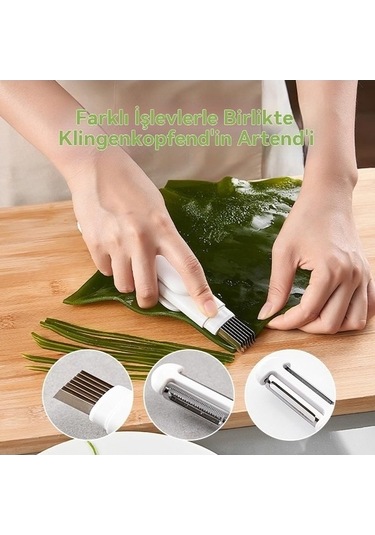 Ulzyvf 2024 Yeni 3'ü 1 Arada Çok İşlevli Döner Soyma Bıçağı, Mutfak Bıçakları Diğer/ Diğer