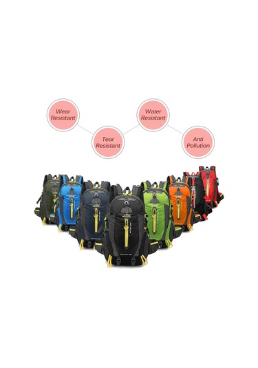 Wezone 40l Dayanıklı Seyahat Sırt Çantası - Hafif, Kompakt Ve Çok Amaçlı Kırmızı