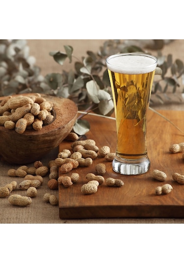 LAV Sorgun Cam Bira Bardağı 2'li 380 ml (Kokteyl/Soğuk Kahve Bardağı )