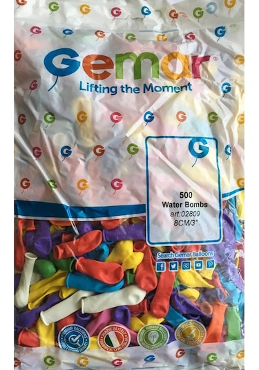 Gemar Mini Su Balonu Karışık Renk 1 Paket 500 Adet