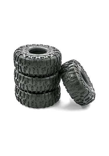 Besthome1 1/10 Trx4 Scx10 90046 90047 Cc01 Araçlar İçin 4 Adet 125mm 48mm Lastik Seti