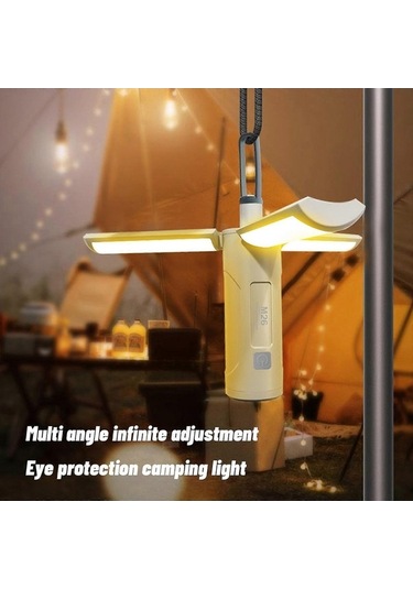 Bloomnest Katlanır Led Kamp Feneri - Kamp, Balıkçılık, Açık Hava, Elektrik Kesintisi, G1062 Uyumlu, Kompakt, Taşınabilir Çadır Işıkları Asorti Çok Renkli
