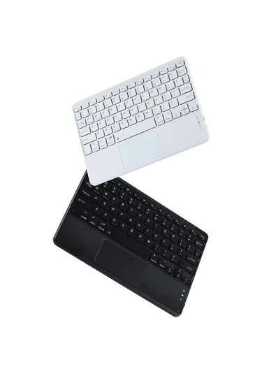 Dokunmatik Yüzeyli Kablosuz Klavye Bluetooth Klavye Pc Tablet Oyun Siyah