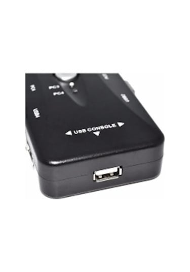 1 Monitör 4 Kasa Kvm Switch 4 Port Usb Kvm Switch
