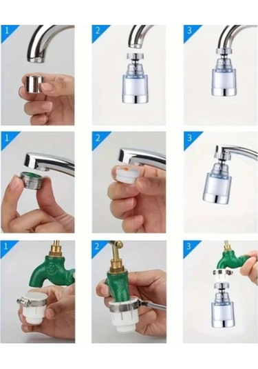 Hortumsuz Perlatör Filtreli-musluk Ucu Krom