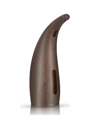 Yifomall Koyu Ağaç Desenli 300ml Ipx6 Su Geçirmez Kızılötesi Otomatik Sabun Dağıtıcı Pil Hariç Koyu Kahverengi