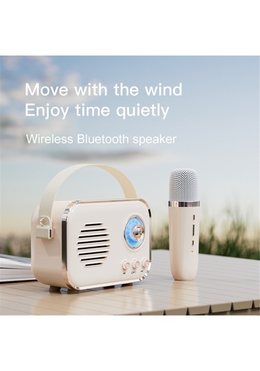 Singree Retro Taşınabilir Bluetooth Hoparlör - Kablosuz Mikrofonlu, Tf Kart Ve Aux Girişli, 5w Bass, 6 Saat Çalışma Süresi