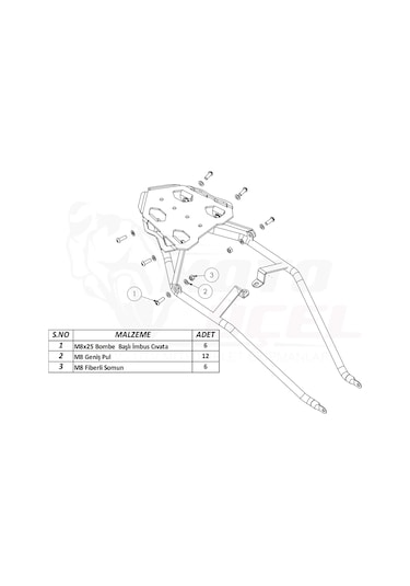 Tvs Raider 125 Çanta Demiri
