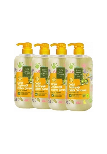 Eyüp Sabri Tuncer Zeytinyağlı Bebek Şampuanı 4 x 600 ML