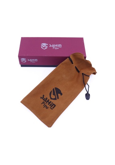 Şahin Sarı Yıldız Mod X160 Bent Billiard 9mm Filtreli Akrilik Saplı Pipo 237206