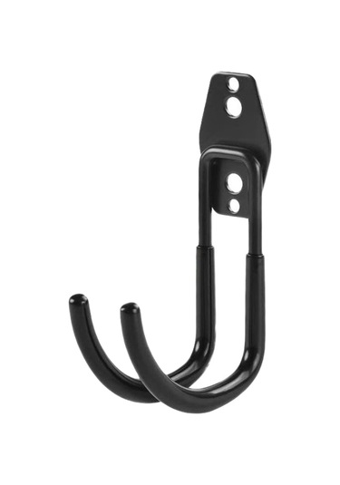 Lemestar Kalıtıcı Çelik Garaj Kanca - Siyah Küçük Çengel - Bisiklet, Kaykay, Dış Mekan Aletleri İçin Dikey Depolama Organizatörü Siyah