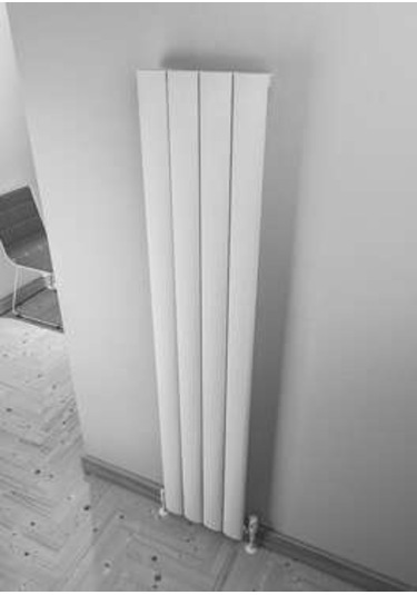 Warma Serez Dikey Alüminyum Radyatör 375x1800 Pütürlü Antrasit 7946