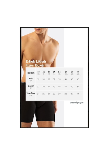 Weweus Siyah Micro Modal Premium Erkek Boxer 1418 Siyah