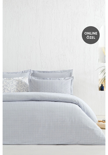 Puffy Mix&match Deborah Çift Kişilik Ranforce Nevresim - Mavi