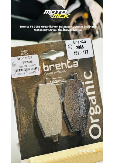 Yamaha Xt 600 E Xtz 660 Tenere Brenta Ft 3085 Organik Arkan Fren Balatası