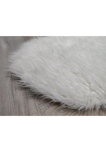 Yamalıhome Peluş Halı Apost Beyaz 75 x 200Cm Post Halı