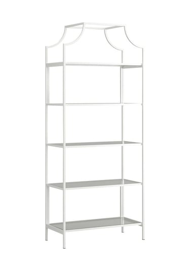 Timur Beyaz Modern Kitaplık