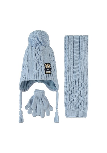 Kitti Erkek Çocuk Atkı Bere Eldiven 1-4 Yaş Bebe Mavi 24240601023w1 Bebe Mavi Kitti Erkek Çocuk Atkı Bere Eldiven 1-4 Yaş Bebe Mavi 24240601023w1 Bebe Mavi