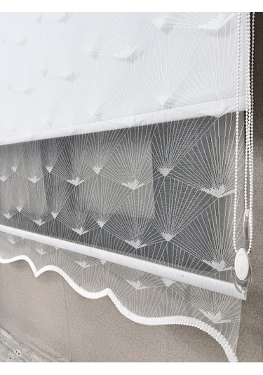 Bbb Blackout Işık Geçirmez Çift Mekanizmalı Tül Stor Perde Beyaz Ts1095bl Beyaz