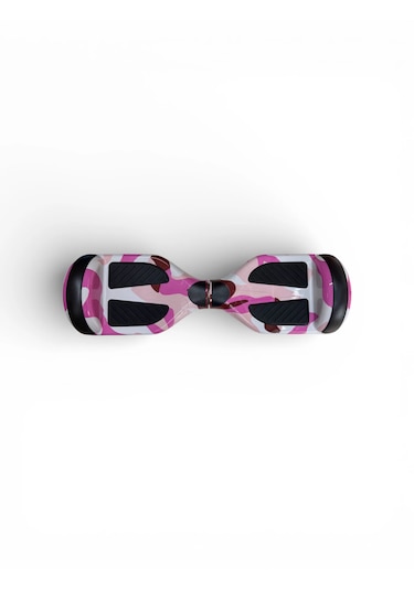 Elektrikli Kaykay Hoverboard Bluetooth Hoparlörlü 6.5 Inch Otomatik Akıllı Denge RS-S5 -Pink Camo