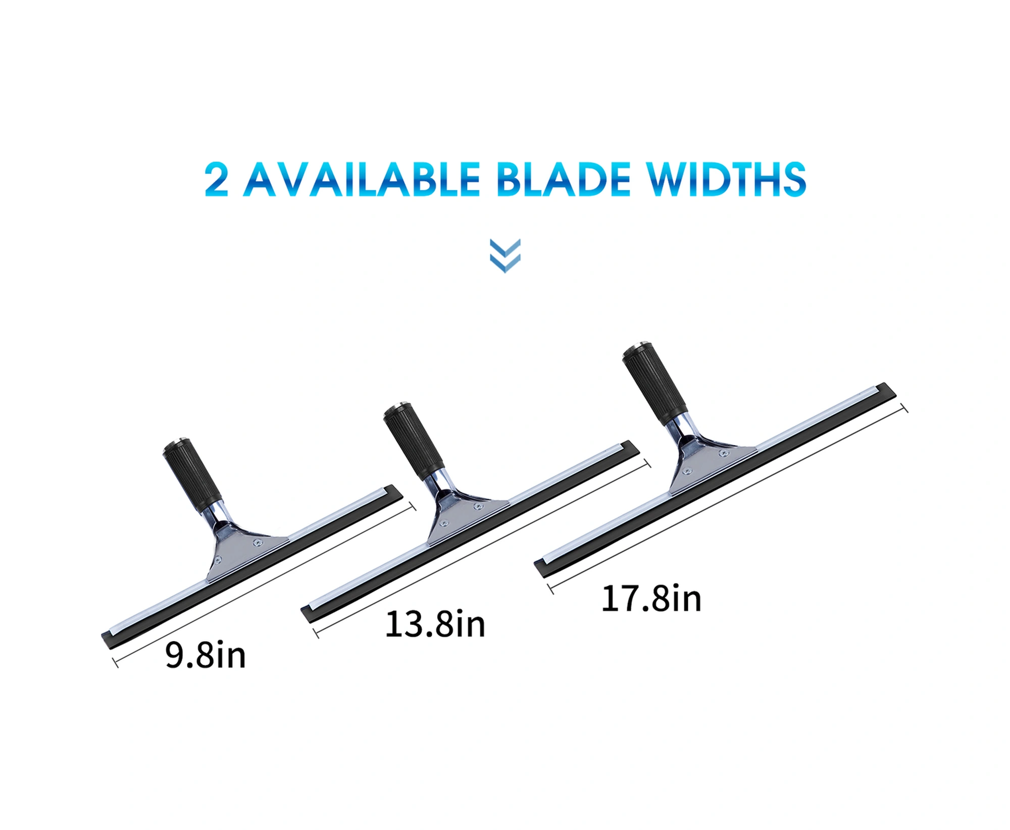Yunboo Stainless Steel Cam Sılama Silicone Bladesli, Yüksek Yere Ulaşabilen, Pencereler Ve Duş Kapıları İçin Dayanıklı Cam Temizleyici Diğer