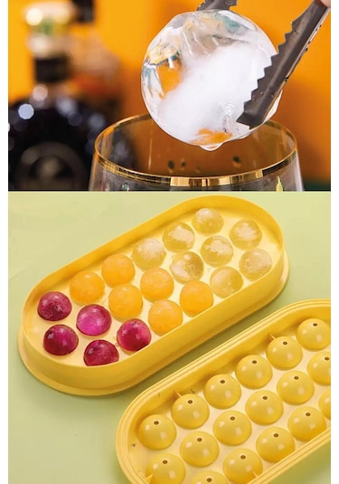 Periboia 13 Bölmeli Kristal Küre Buzluk - Yuvarlak Buz Kalıbı Diğer